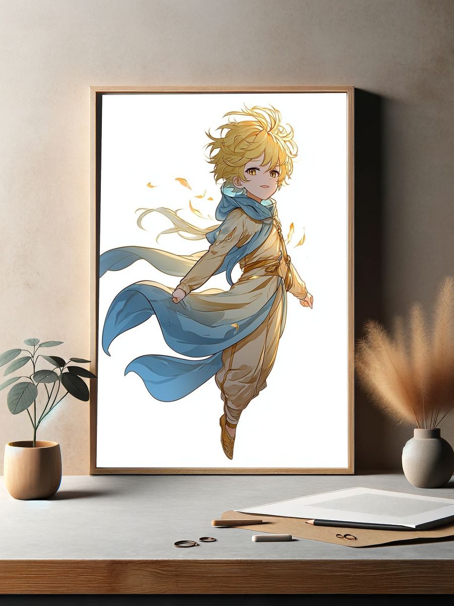 Golden Wind Anime Print. — room view 2