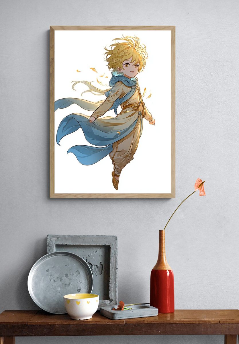 Golden Wind Anime Print. — room view 3