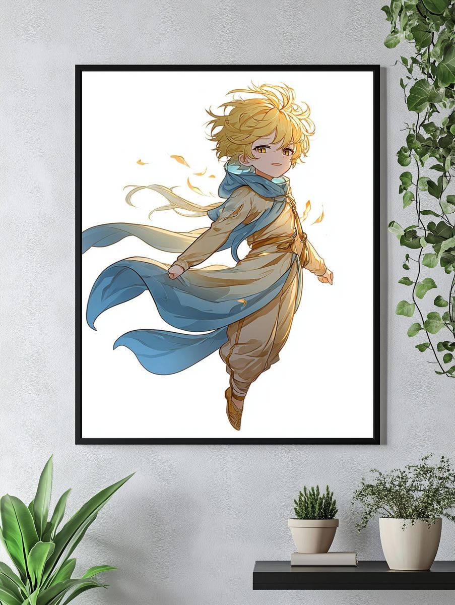 Golden Wind Anime Print. — room view 4