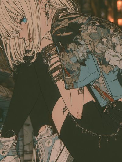 Anime Fashion Portrait Poster.