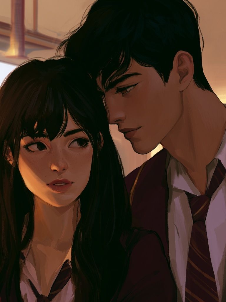 Anime School Romance Poster. poster — anime art
