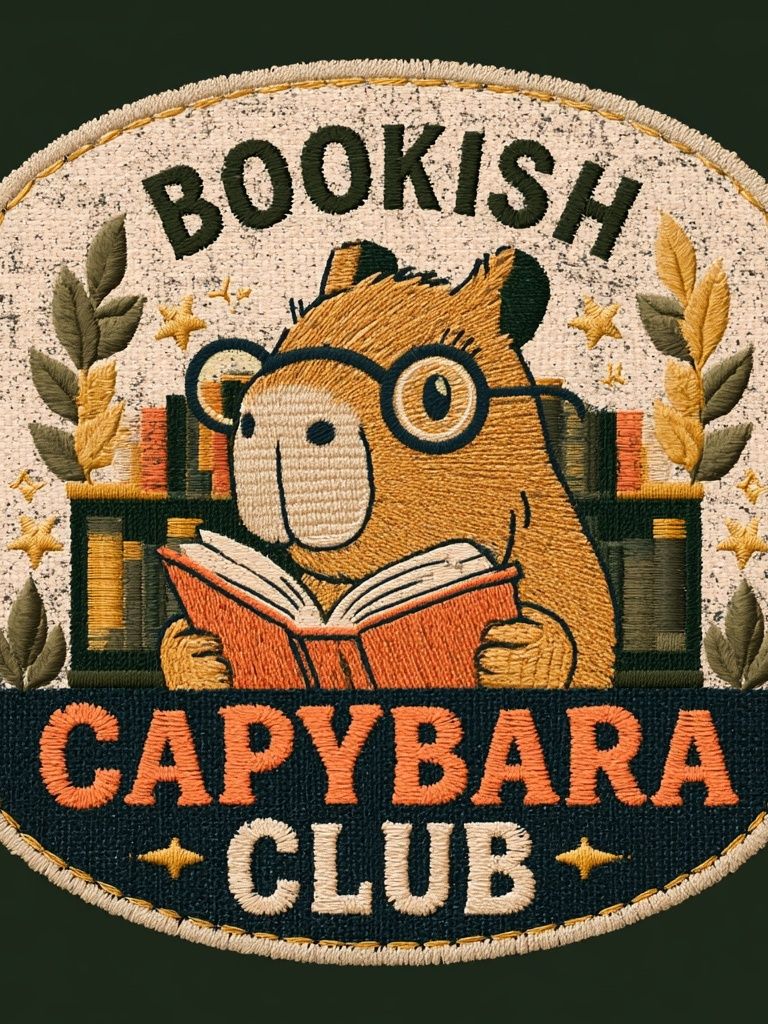 Bookish Capybara Club Poster. poster detail