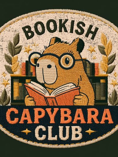 Bookish Capybara Club Poster.