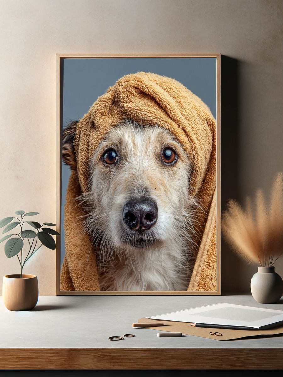 Dog Portrait Photography Poster. — room view 2