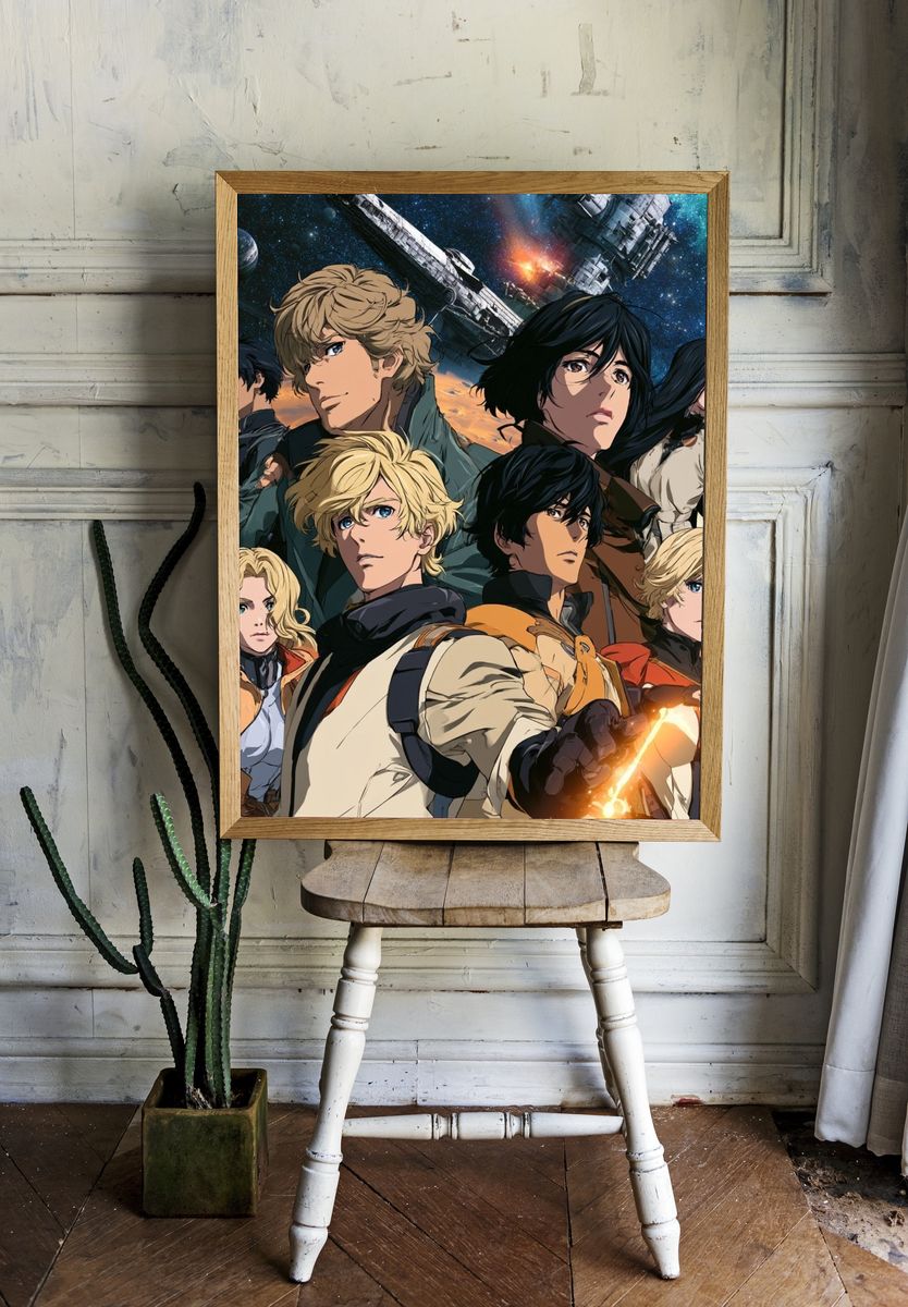 Space Opera Ensemble Anime Poster. room preview