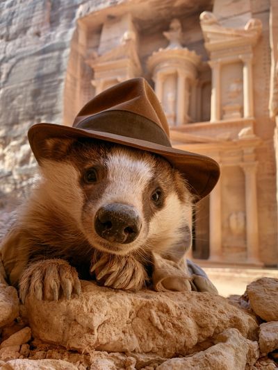 Explorer Badger Photography Poster.