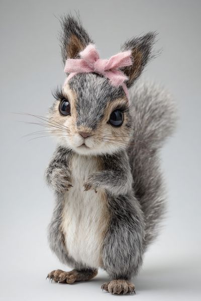 Baby Squirrel Portrait Print.