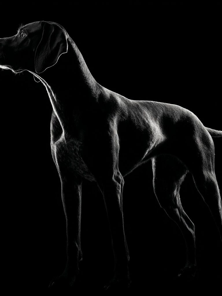 Black Labrador Portrait Photography Poster. poster — animals art