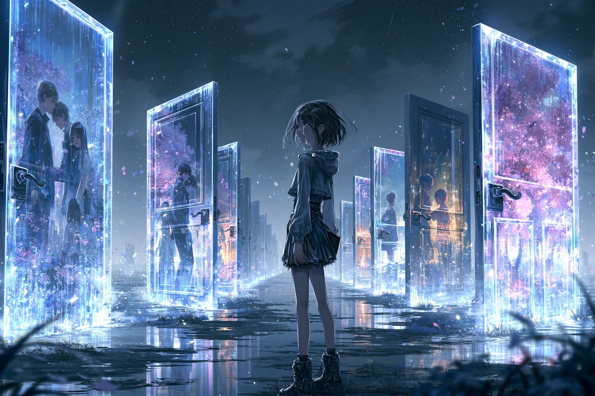 Dreamscape Doors Anime Print. poster detail
