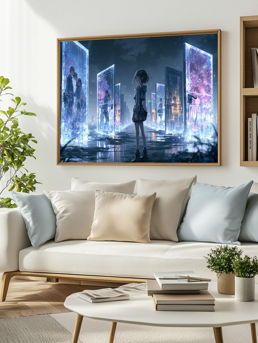 Dreamscape Doors Anime Print. — room view 2