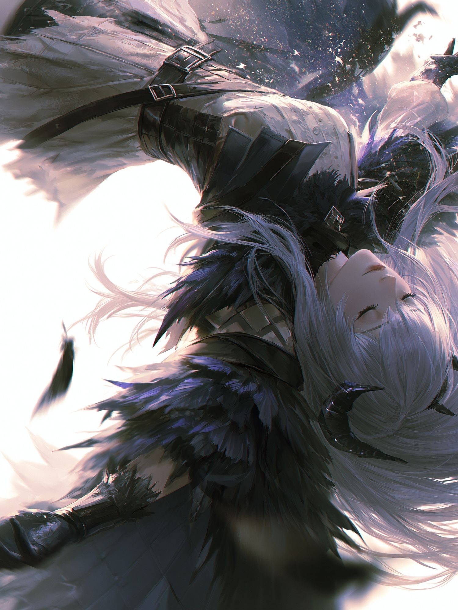 Celestial Anime Warrior Print. poster — anime art