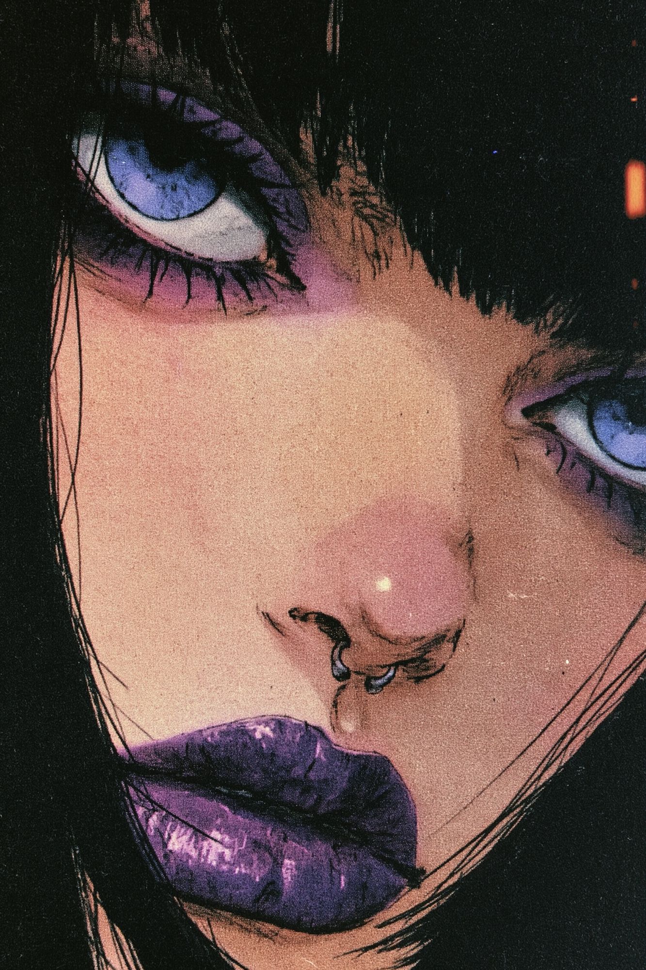 Gothic Anime Portrait Poster. poster detail