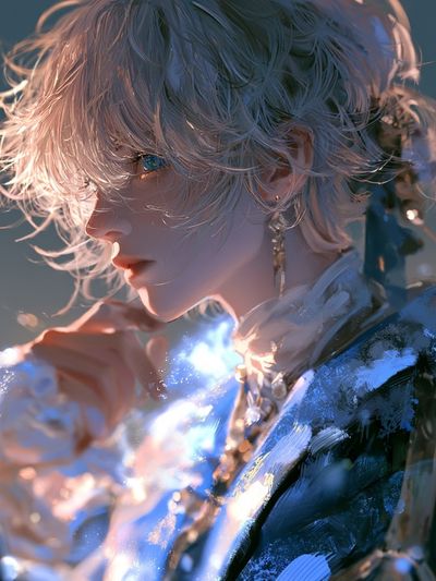 Celestial Portrait Illustration Poster. poster