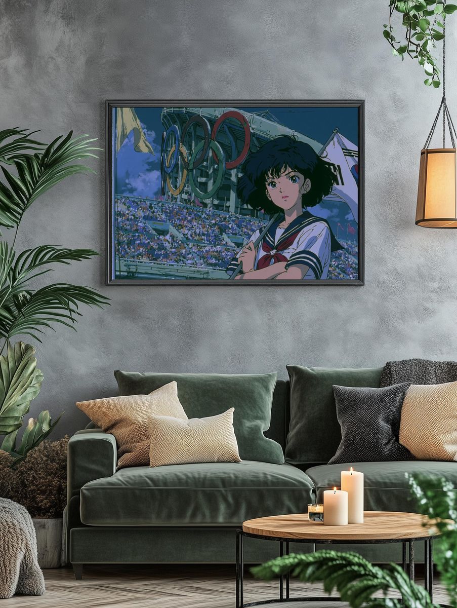 Sailor Girl Stadium Anime Poster. — room view 4