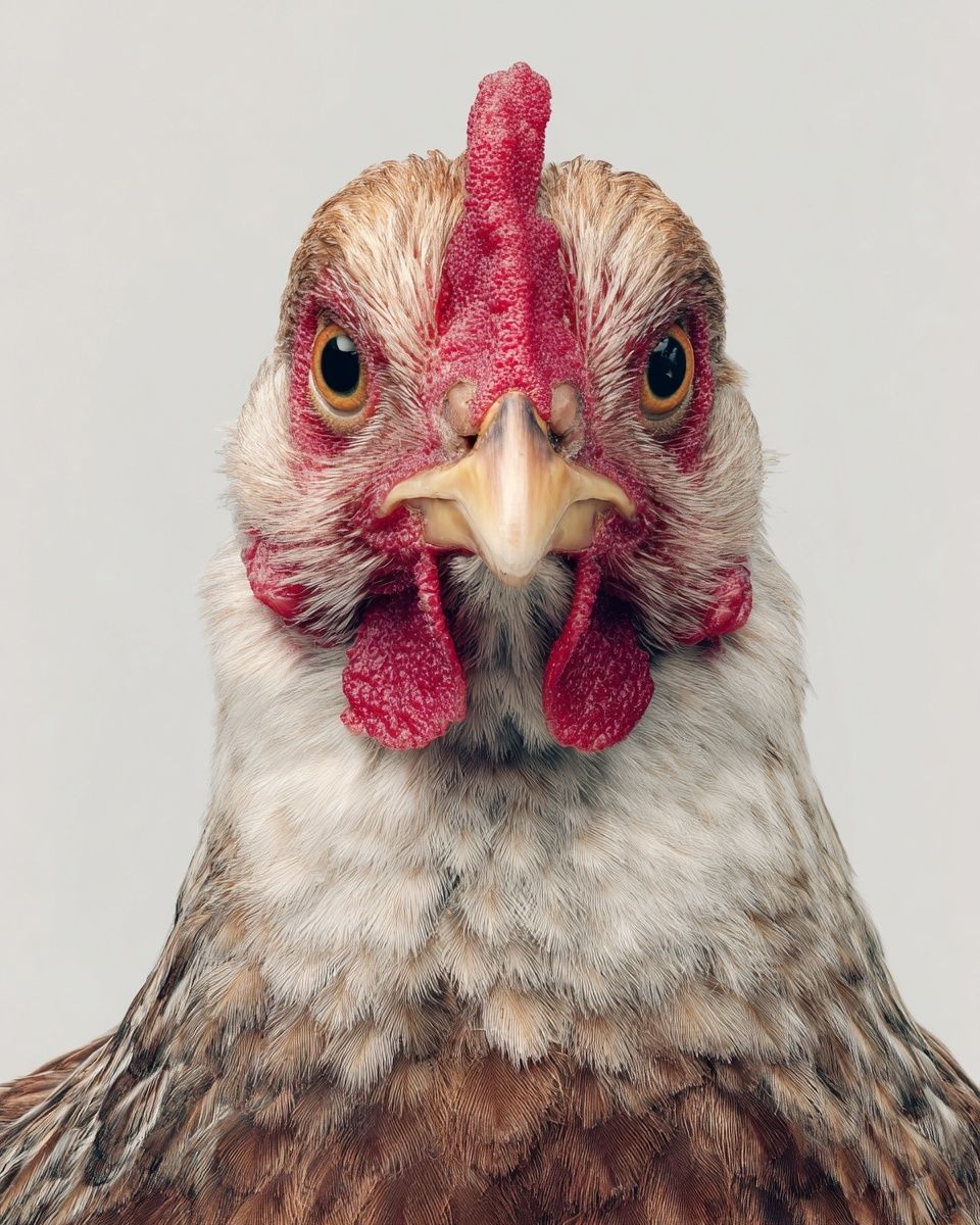 Chicken Portrait Photography Poster. poster — animals art