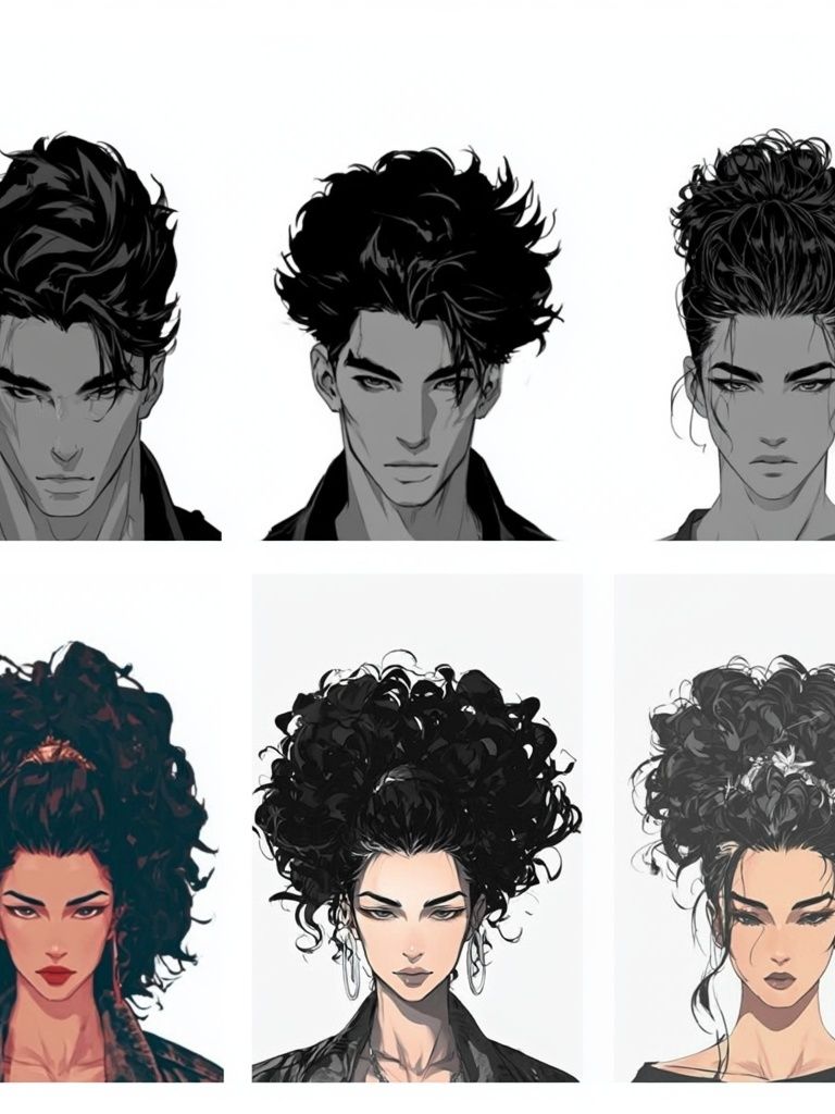 Anime Portrait Collage Print. poster detail