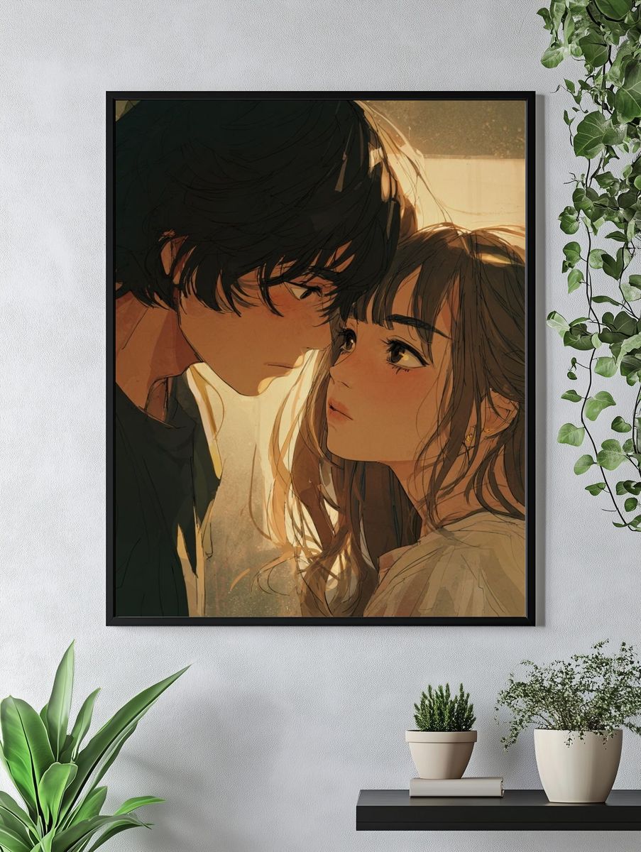 Tender Anime Romance Poster. — room view 4