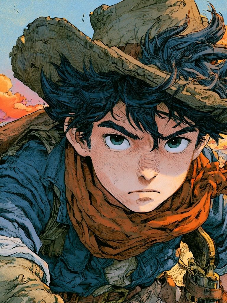 Anime Adventurer Portrait Poster. poster — anime art