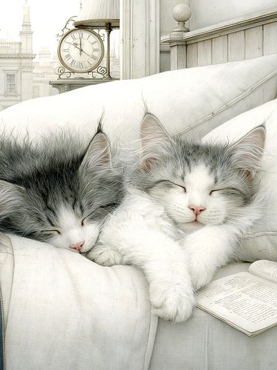 Sleeping Kittens Photography Poster.