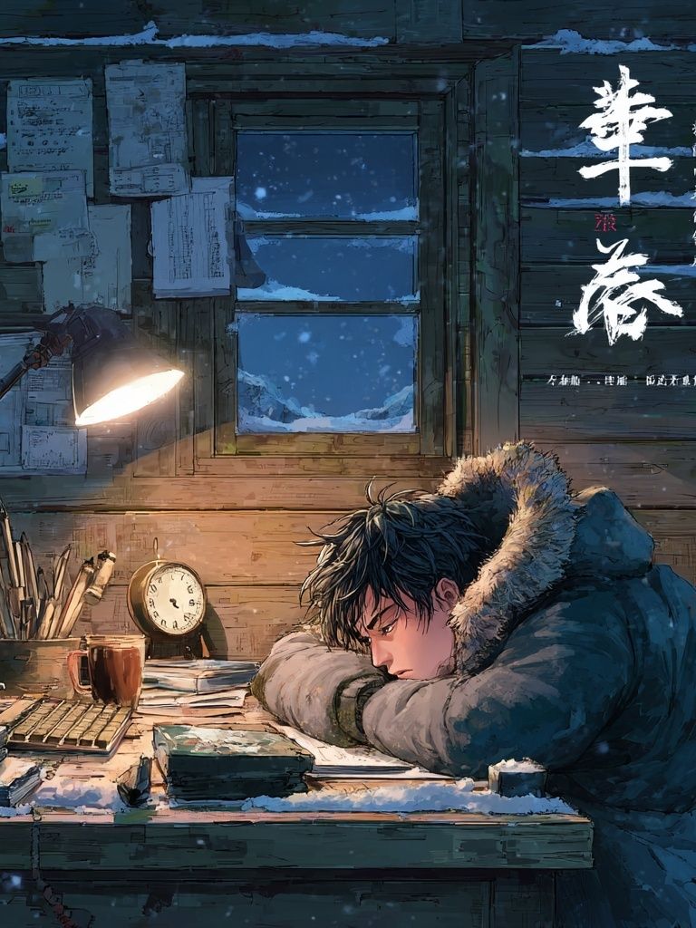 Winter Study Room Anime Poster. poster — anime art