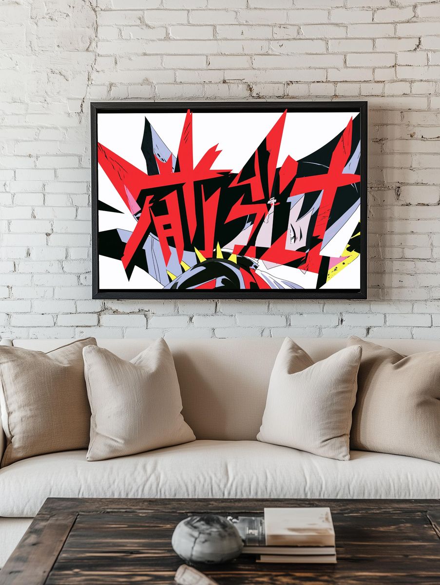 Dynamic Anime Burst Poster. room preview