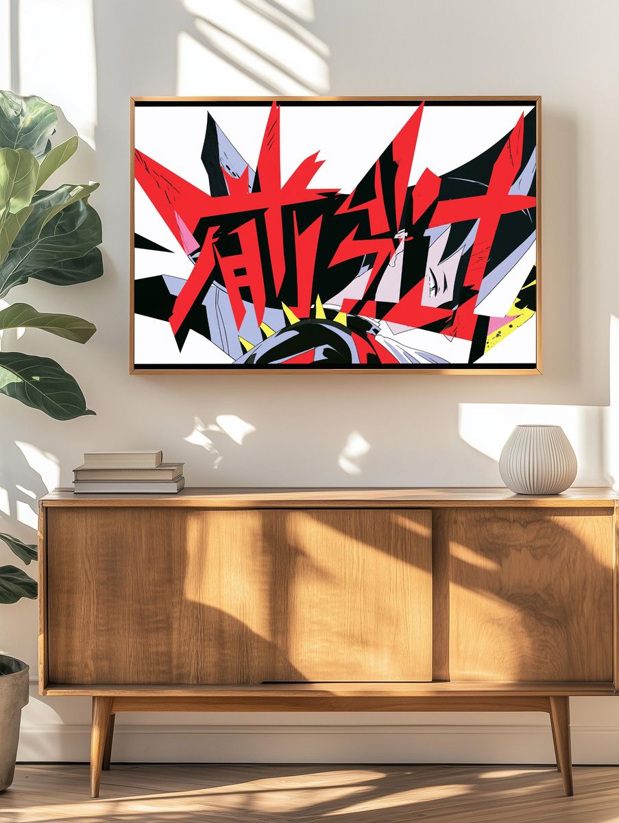 Dynamic Anime Burst Poster. — room view 3