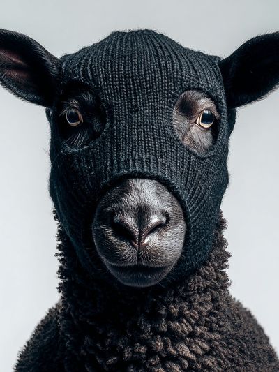 Black Sheep Portrait Print. poster print