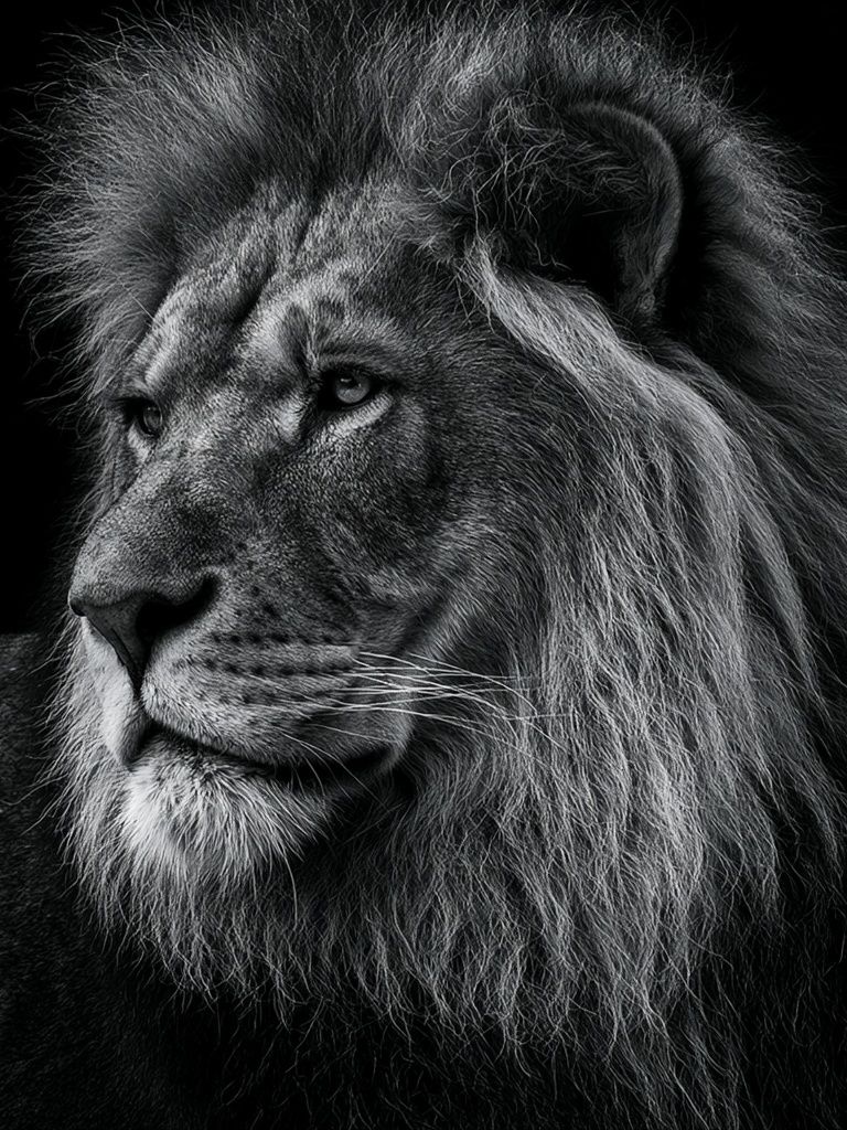 Majestic Lion Portrait Poster. poster — animals art