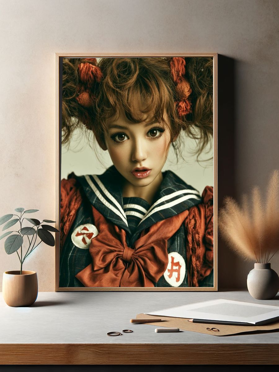 Anime Doll Portrait Poster. — room view 2