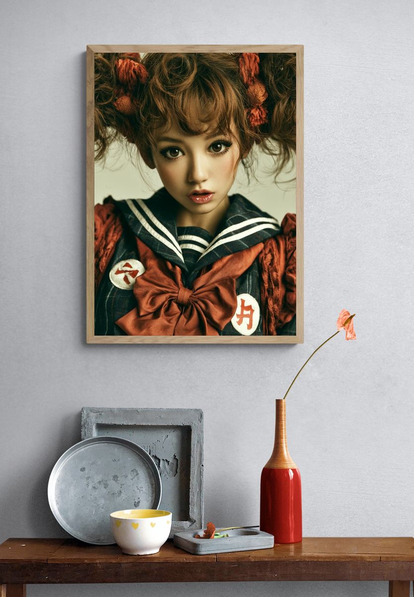 Anime Doll Portrait Poster. — room view 3