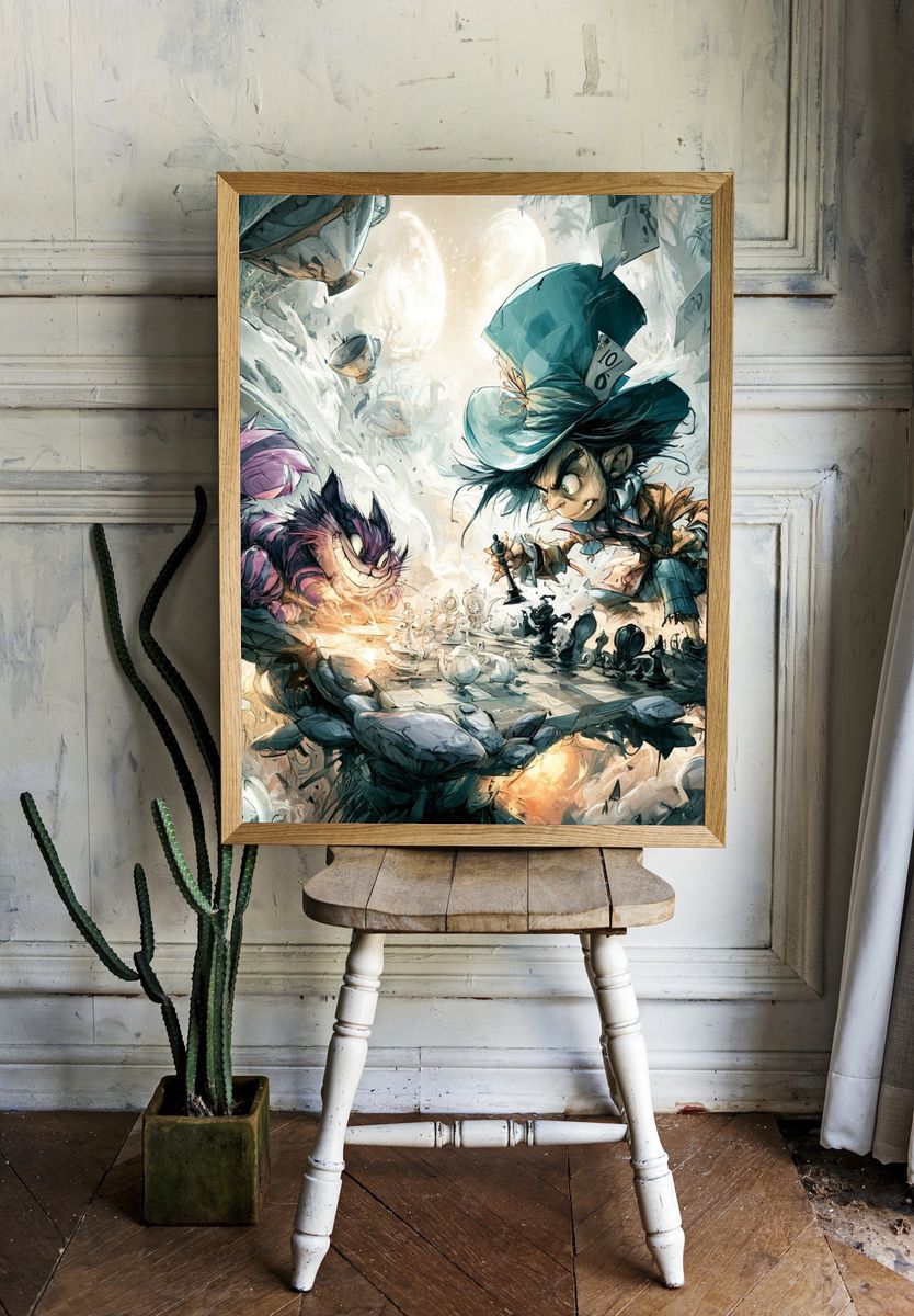 Alice in Wonderland Fantasy Poster. — room view 1