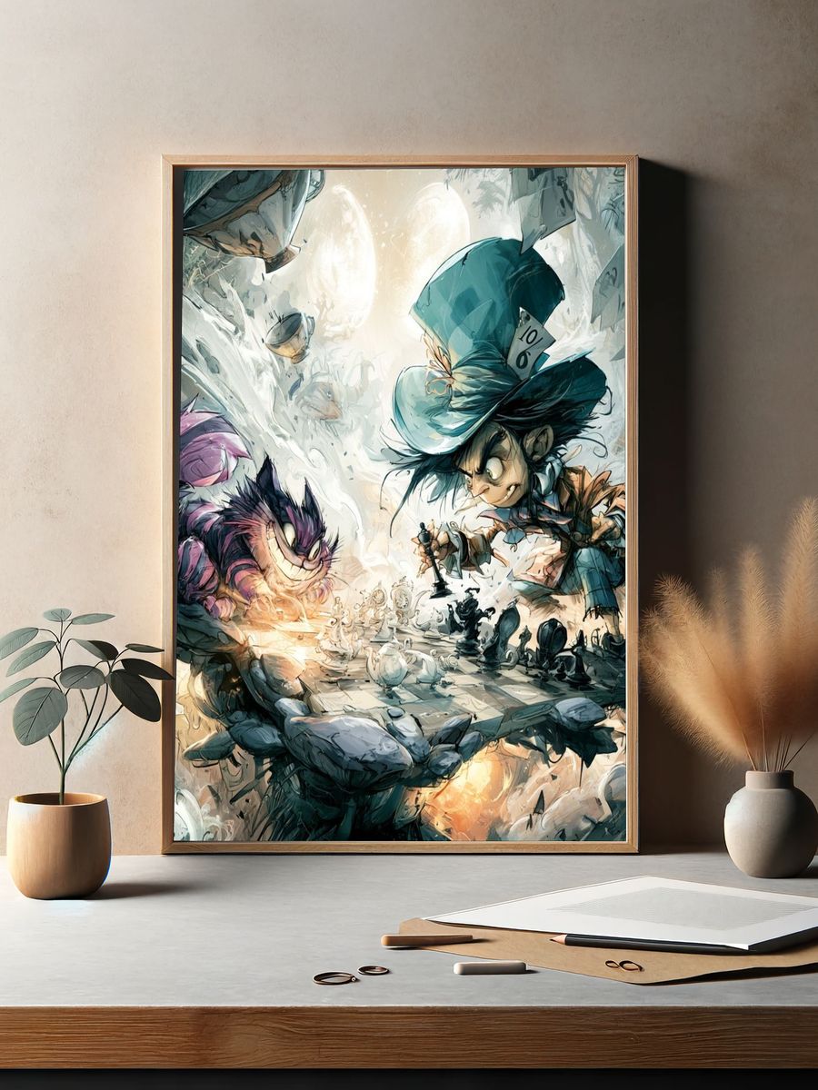 Alice in Wonderland Fantasy Poster. — room view 2