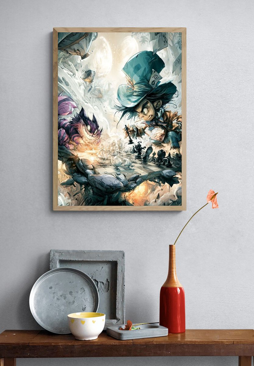 Alice in Wonderland Fantasy Poster. — room view 3