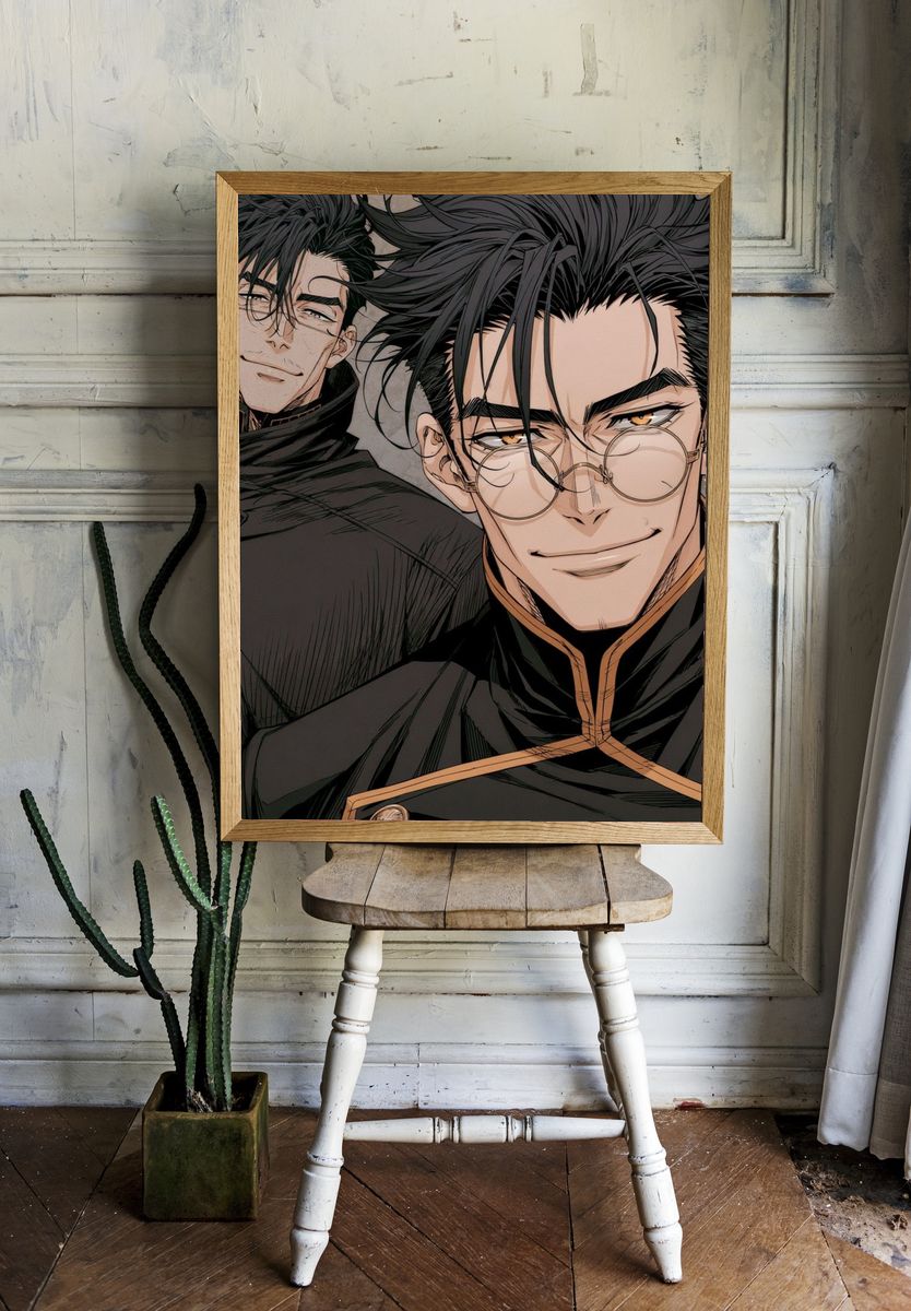 Anime Duo Portrait Poster. room preview