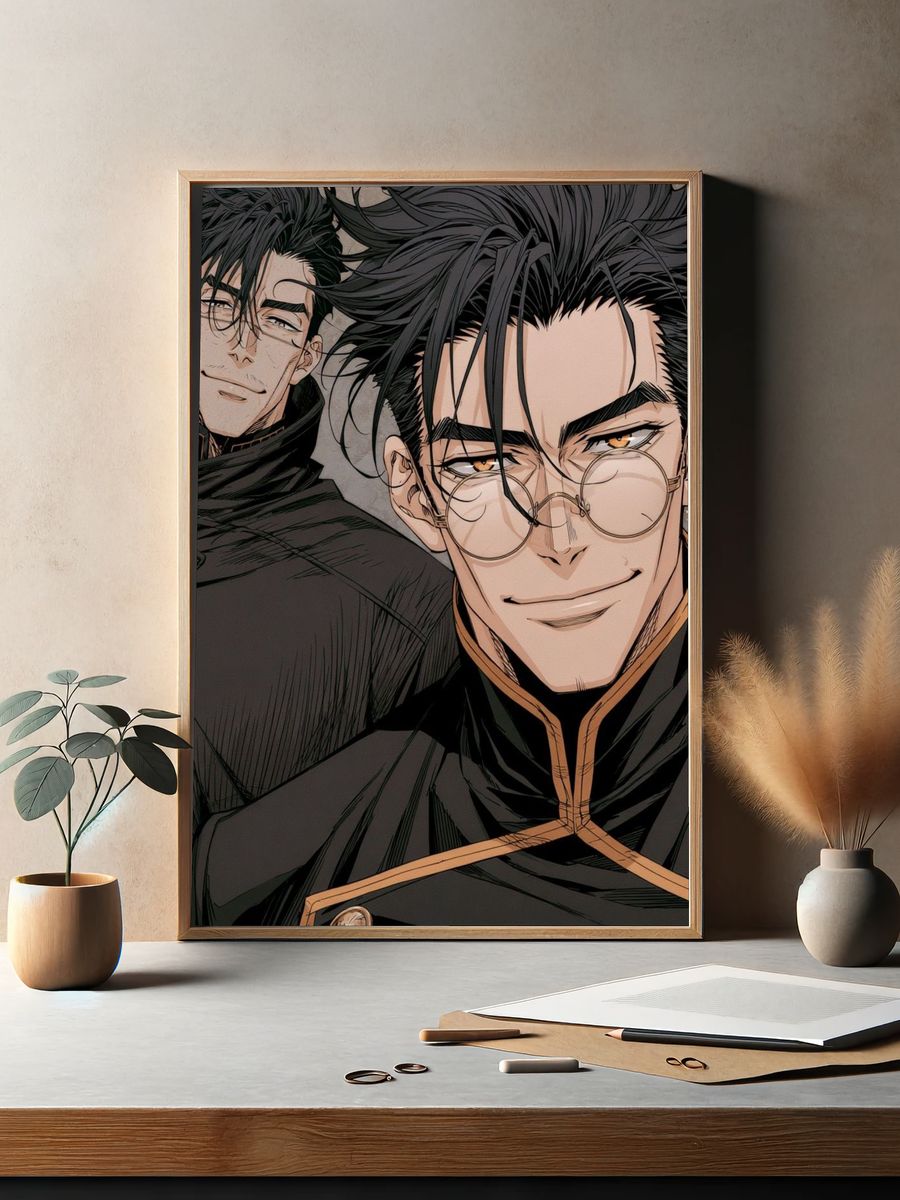 Anime Duo Portrait Poster. — room view 2