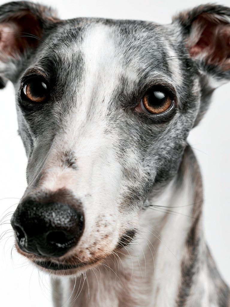 Greyhound Portrait Photography Poster. poster — animals art