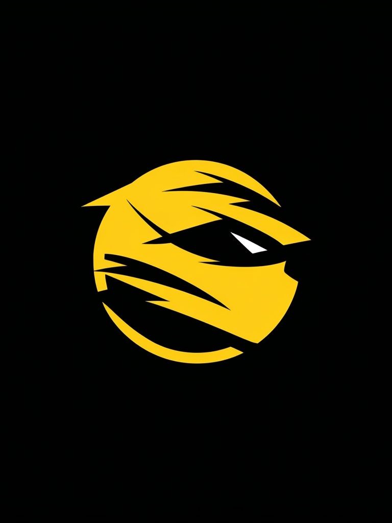 Yellow Tiger Emblem Poster. poster detail