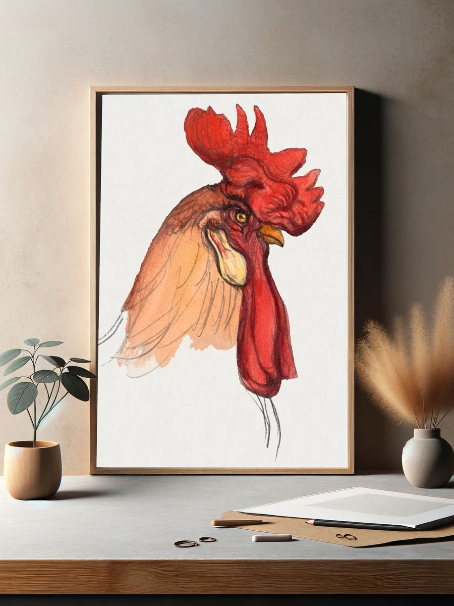 Head Rooster (ca. 1900) Samuel. — room view 2