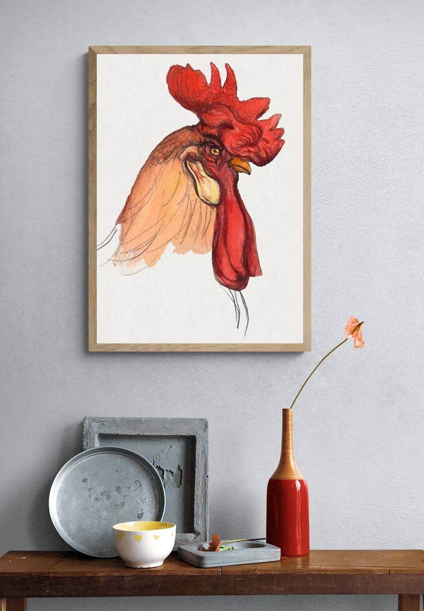 Head Rooster (ca. 1900) Samuel. — room view 3