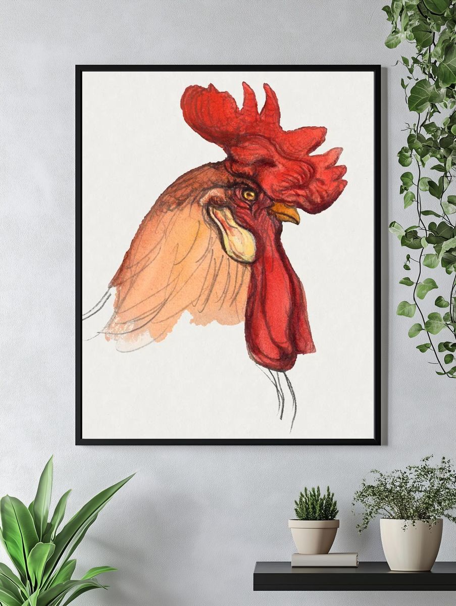 Head Rooster (ca. 1900) Samuel. — room view 4