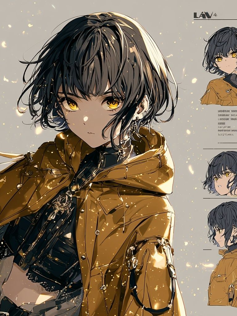 Anime Girl Portrait Print. poster — anime art