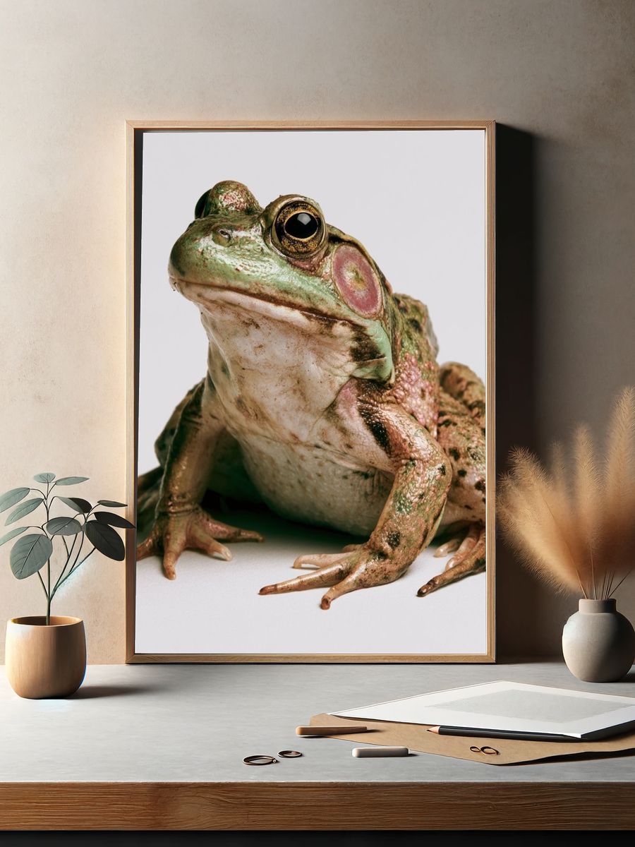Tree Frog Portrait Photography Poster. — room view 2