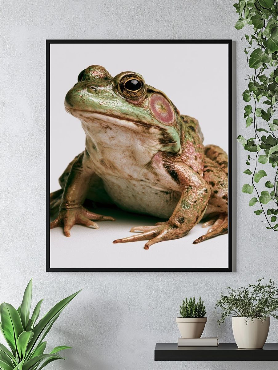 Tree Frog Portrait Photography Poster. — room view 4