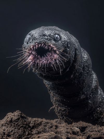 Deep-Sea Worm Portrait Print.