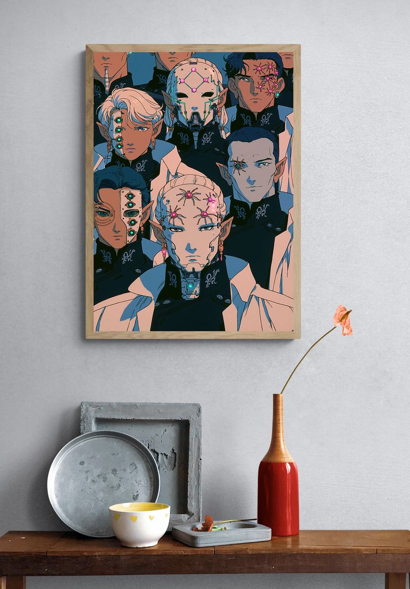 Cyber Elf Portrait Poster. — room view 3