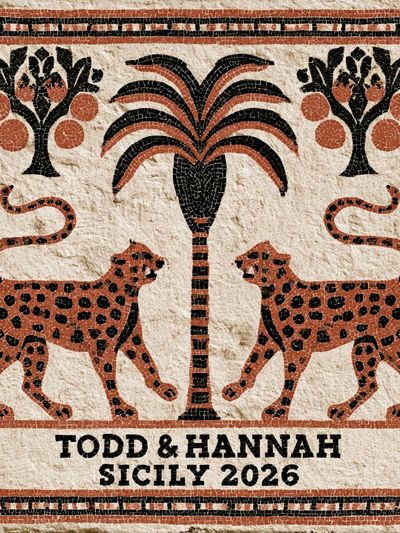 Sicilian Mosaic Leopards Poster. poster