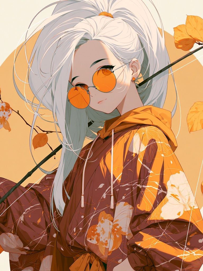 Autumn Anime Portrait Poster. poster — anime art