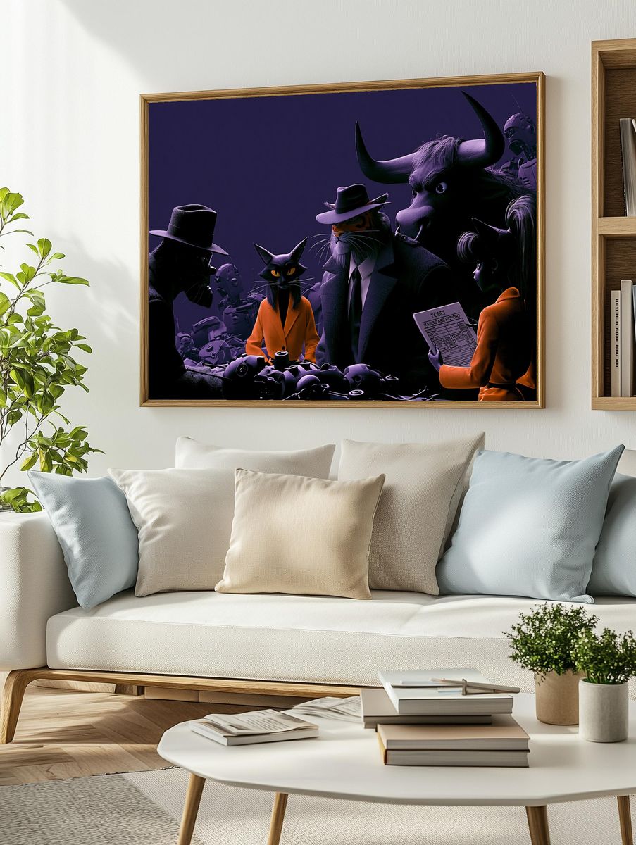 Noir Animal Council Poster. — room view 2