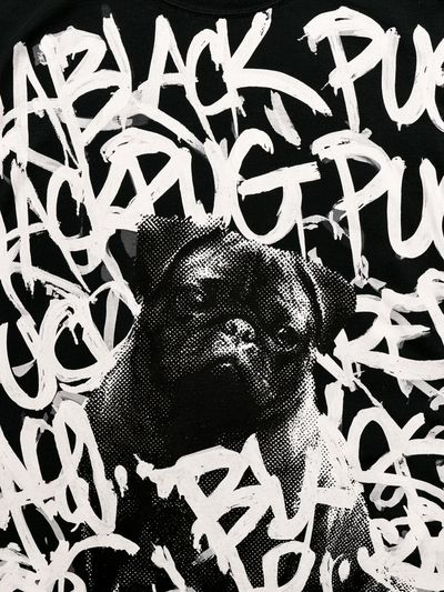 Pug Graffiti Portrait Print.