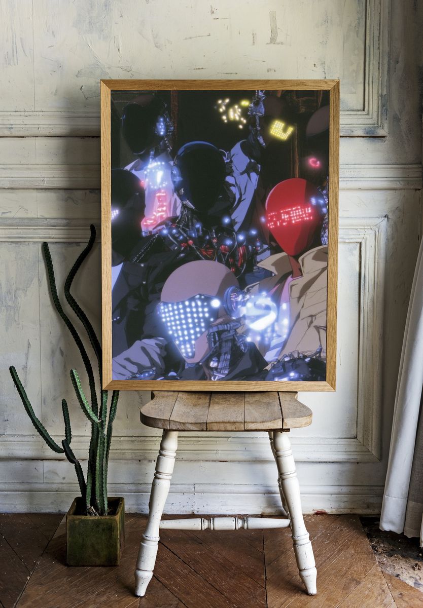 Cyberpunk Android Ensemble Poster. room preview